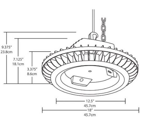 78 Watt LED High Bay 79 Lumens per Watt