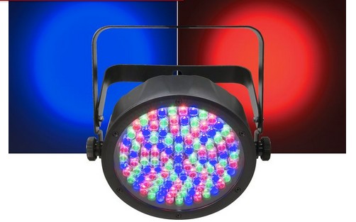 A 3- or 7-channel DMX-512 slim LED PAR light