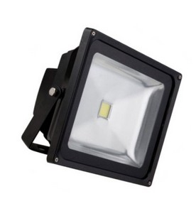 30W Cool White LED Floodlight with Dusk-to-Dawn sensor