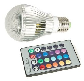 9W E27 LED RGB Light Colorful Bulb