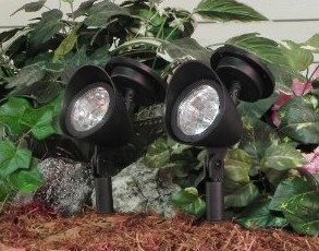 Plastic Solar-Powered LED Spot Light