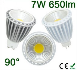 New 7W 650lm COB LED Bulb GU10 