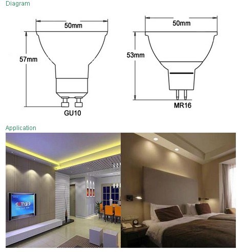 New 7W 650lm COB LED Bulb GU10 