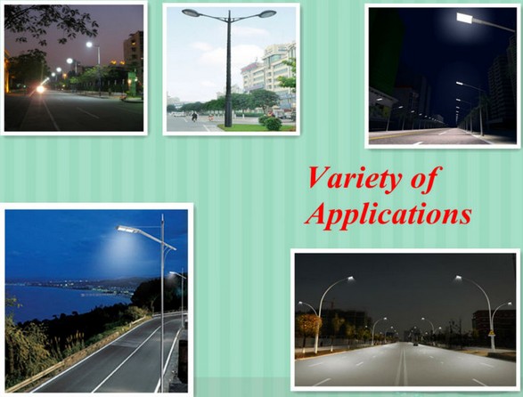 factory price pure white 120w led street lights