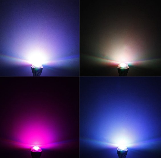 E27 9W Remote Control 16 Color Change RGB LED Bulbs