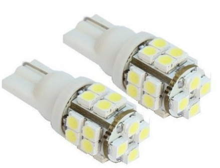2pcs 20-SMD T10 12V Light LED Replacement Bulbs