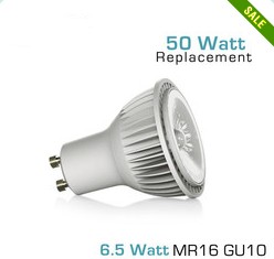 6.5 Watt MR16 GU10 Base Dimmable LED Spotlight