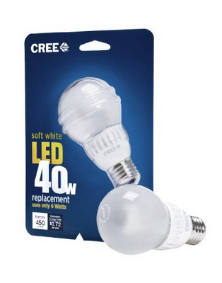 CREE Soft White LED 40w Replacement Uses Only 6 Watts 