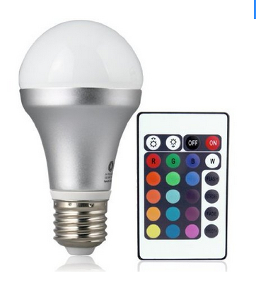 Remote Controlled Color Changing A19 5W LED Light Bulb