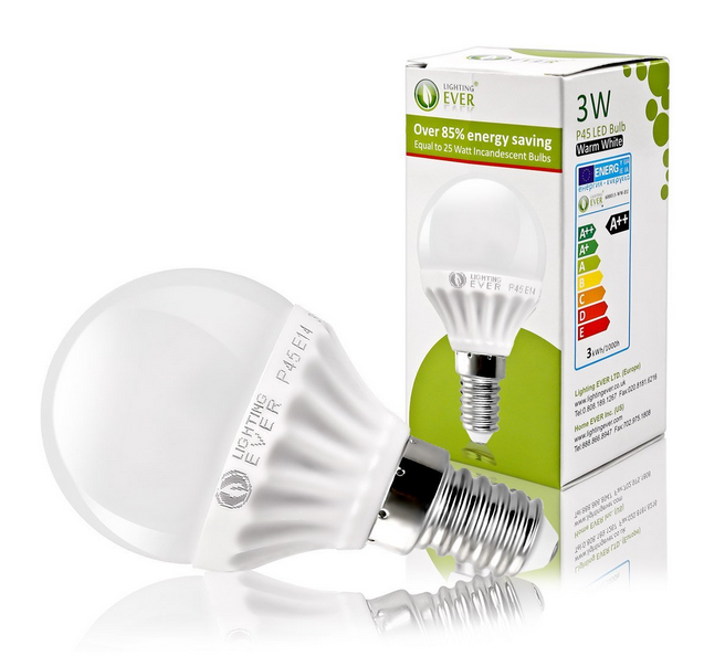 3W E14 P45 LED Bulb Equal to 25W Incandescent Bulb