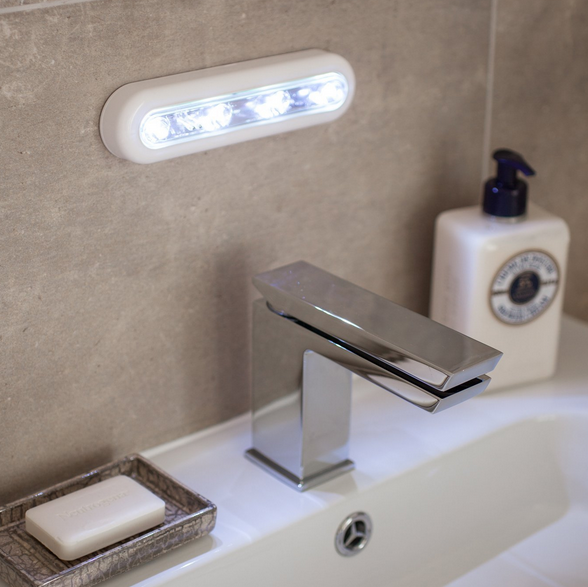 Cool White LED Touch Operated Battery Cupboard Light