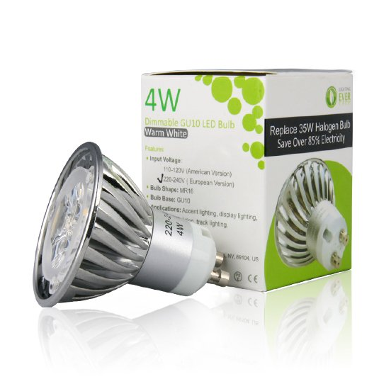 Dimmable 4W GU10 LED Bulbs 35W Equivalent