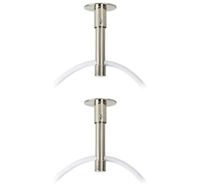 Possini Euro Dome Brushed Nickel LED Swag Chandelier