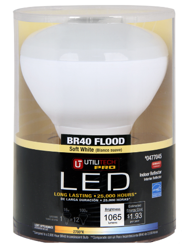 16-Watt BR40 Dimmable Indoor LED Flood Light Bulb