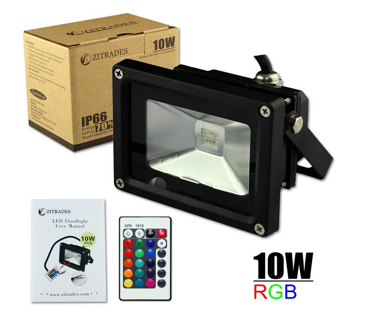 IP66 Waterproof 10W RGB LED Flood light 