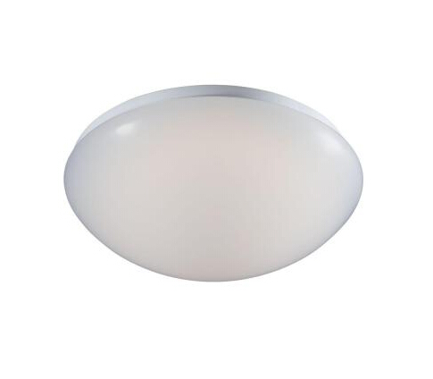 11 in. Low Profile White LED Round Puff