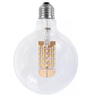 9W LED G125 Dimmable Filament Style Globe