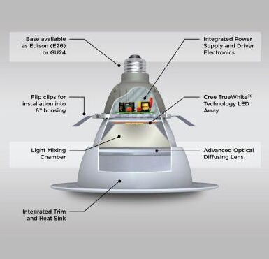 BR30 6 in. Dimmable LED Downlight