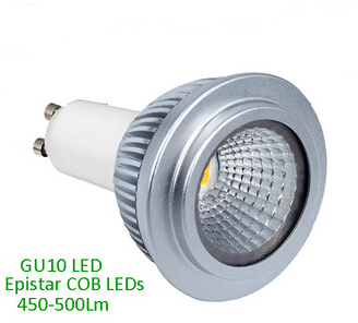500Lm COB 5W GU10 LED spot light