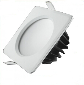 Squar dimmable IP65 10w led downlight