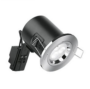 50W Compact LED Downlight IP20 Polished Chrome