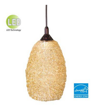 LED Spun Acrylic Hanging Pendant