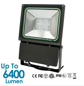110W warm white LED Flood Lights up to 6400 lumen