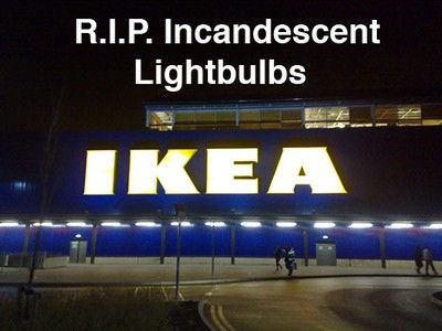 IKEA announced that non-LED bulb was stopped sale from September 1