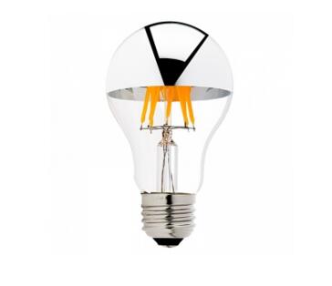 A19 Silver Tipped LED Filament Bulb 50 Watt Equivalent