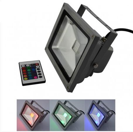 Integrated RGB 10 watt outdoor led flood light