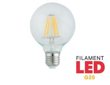 LED Filament G25 Bulb 4 Watt - 40 Watt Equal