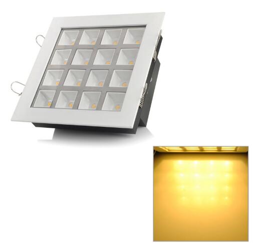 Square 16W 1600lm 3500K LED Ceiling Light