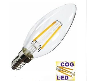 2W LED Filament candle Bulb E14 2700K 180LM