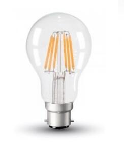 A60 6W LED FILAMENT BULB B22 2700K 550LM
