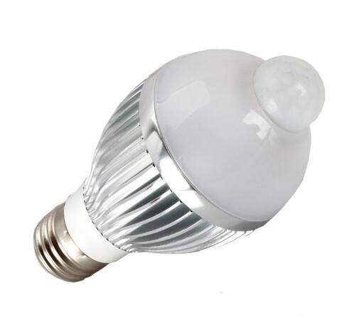 E27 5W 6000-6500K Pure White Sensor Light