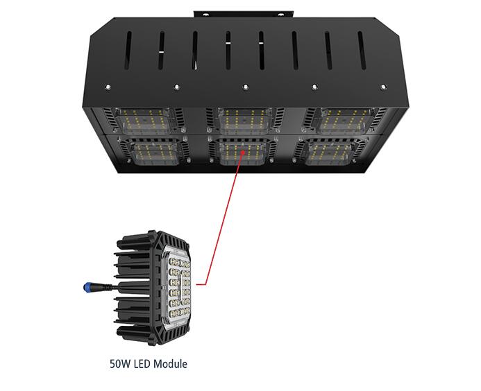 300W 25,000 Lumens Modular LED High Bay Light