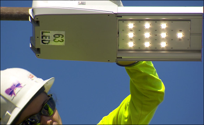 Taiwan Jiayi City, all facelift led street lights