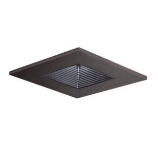 3" Adjustable Baffle Square Trim Recessed Lighting Trim