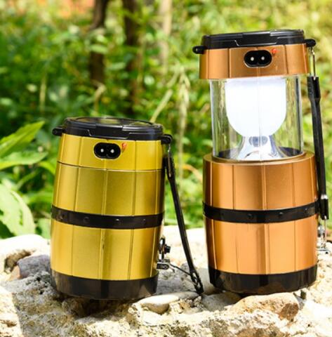 Retractable Camping Tent Solar Portable Emergency LED Lamp