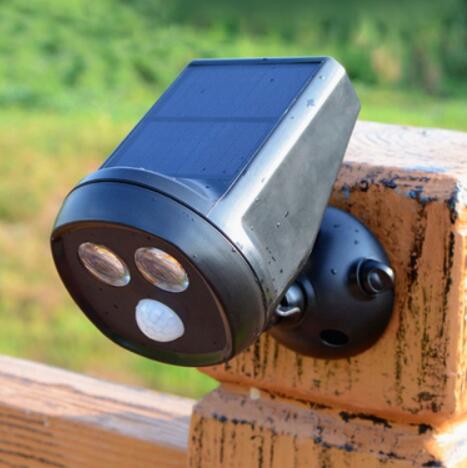 Rotatable Solar Power 2-LED Spotlight
