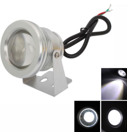 10W 900-1000LM Pure White LED Pool Fountain Light