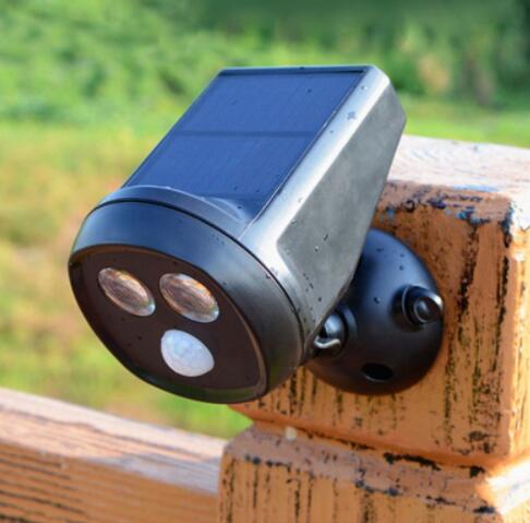 Solar Power 2-LED Owl Shape LED Waterproof Wall-mounted Lamp