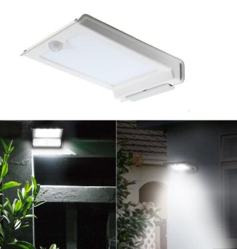 350 Lumen Solar Power Outdoor 46 LED Wall Light Silver