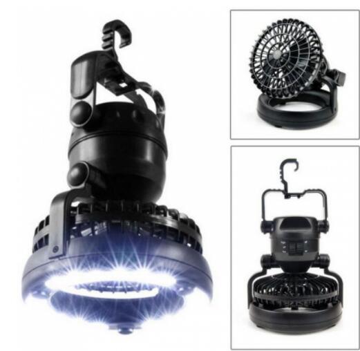 Lantern with Ceiling Cooling 18 LED Camping Fan Light