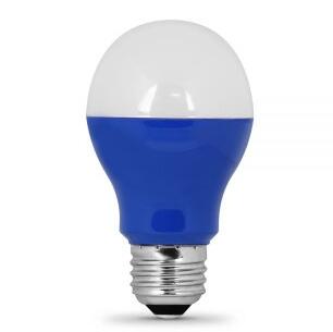 E26 120V Blue 3W A19 LED Bulb