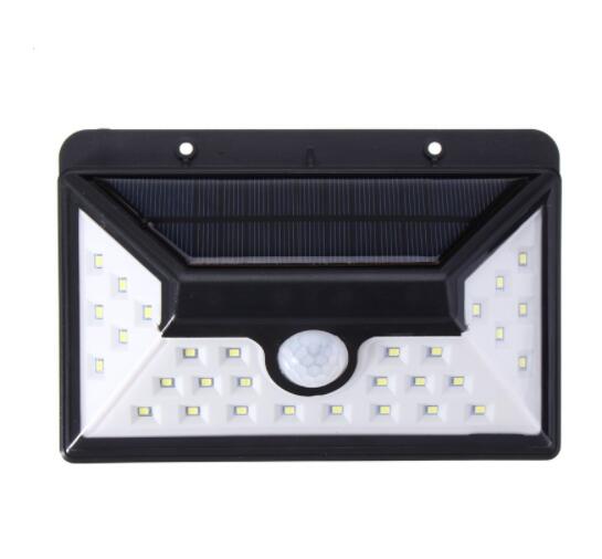 thumbnail image 2 of Solar Powered LED Outdoor Garden Light With PIR Motion Sensor – Adjustable Wall Light, Dusk-to-Dawn, Weatherproof Black 2 of 4