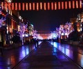 Valentine's Day in street light housing