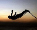 Bungee Jumping use high intensity blue led