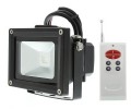 High Power 10W RGB LED Flood Light Fixture with Remote Part Number: FL-RGB120-10W