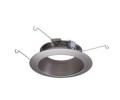 Halo 5 in. Satin Nickel LED Baffle Recessed Lighting Trim